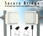 Kit Pont Secure Bridge® Très Haut débit 5 GHz jusqu'à 6 km IP67 