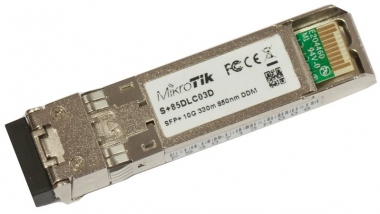 Module SFP+ MikroTik S+85DLC03D multimode 300m avec connecteur LC 