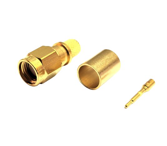 Connecteur à sertir SMA-Mâle Gold pour H-155/CNT-240 Telegärtner J01150A0611 