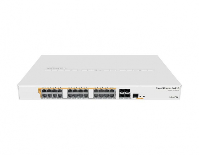 Switch réseau PoE 24 ports 10/100/1000 + 4 ports SFP+ MikroTik CRS328-24P-4S+RM 