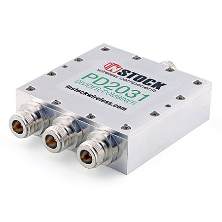 Splitter/Combiner 3 voies 0.7-2.7 GHz N-Femelle InStock PD2031 