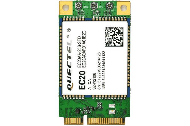 Carte Mini PCIe 4G/LTE Quectel 4G LTE Express EC20-E 